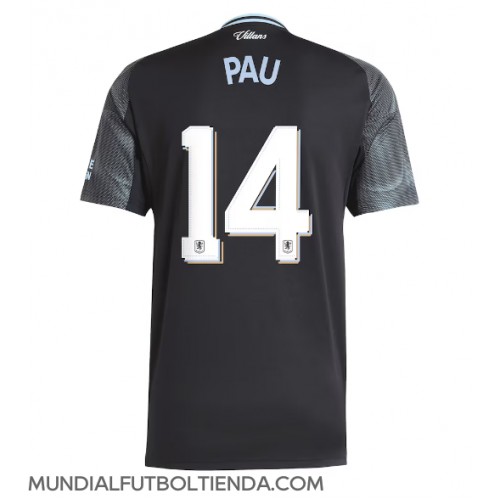 Camiseta Aston Villa Pau Torres #14 Segunda Equipación Replica 2025-26 mangas cortas Camiseta Aston Villa Pau Torres #14 Segunda Equipación Replica 2025-26 mangas cortas